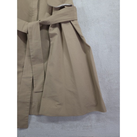 Carolina Herrera Dress Womens 10 Fit and Flare Belted Tan - Picture 6 of 14